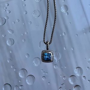 david yurman blue topaz necklace with diamonds